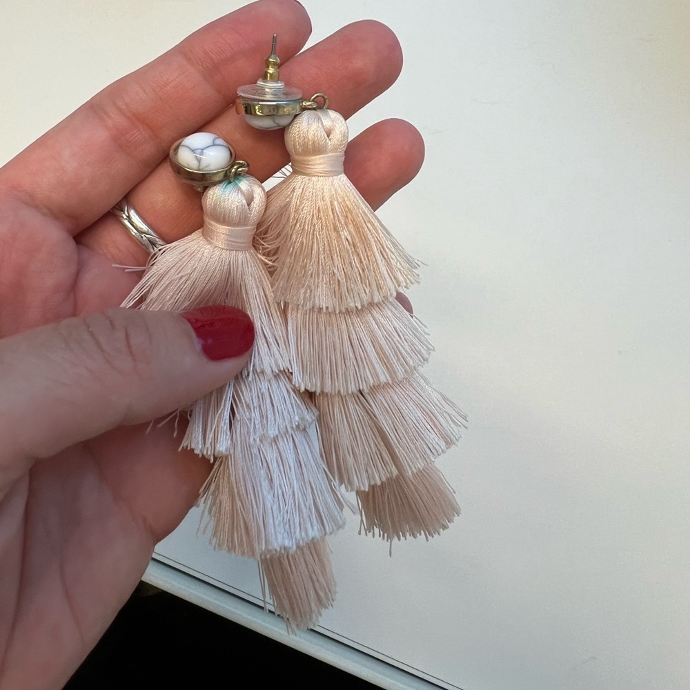 Pink BaubleBar earrings
